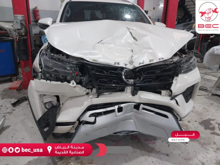 أفضل ورشة سمكري سيارات في الرياض - قبل الإصلاح