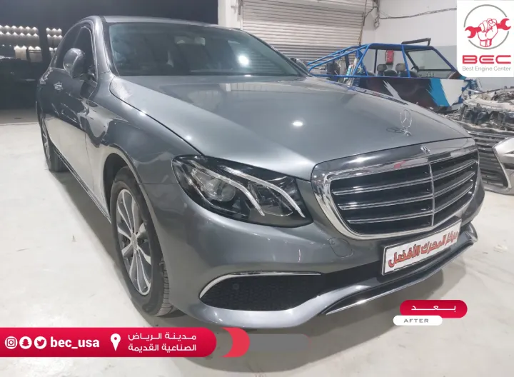 ورشة سمكرة ورش بوية - بعد إصلاح صدمة أمامية مرسيدس